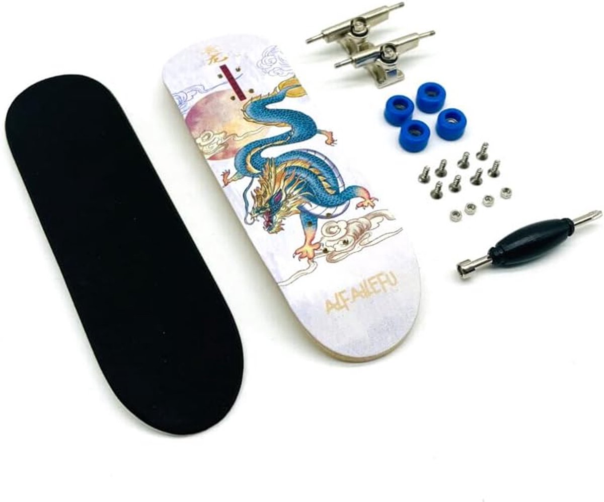 Vingerboard Set - Mini Skateboard - Vinger Training - 5 Lagen Esdoornhout - 30mm - Multi Patroon Skateonderdeel kopen online