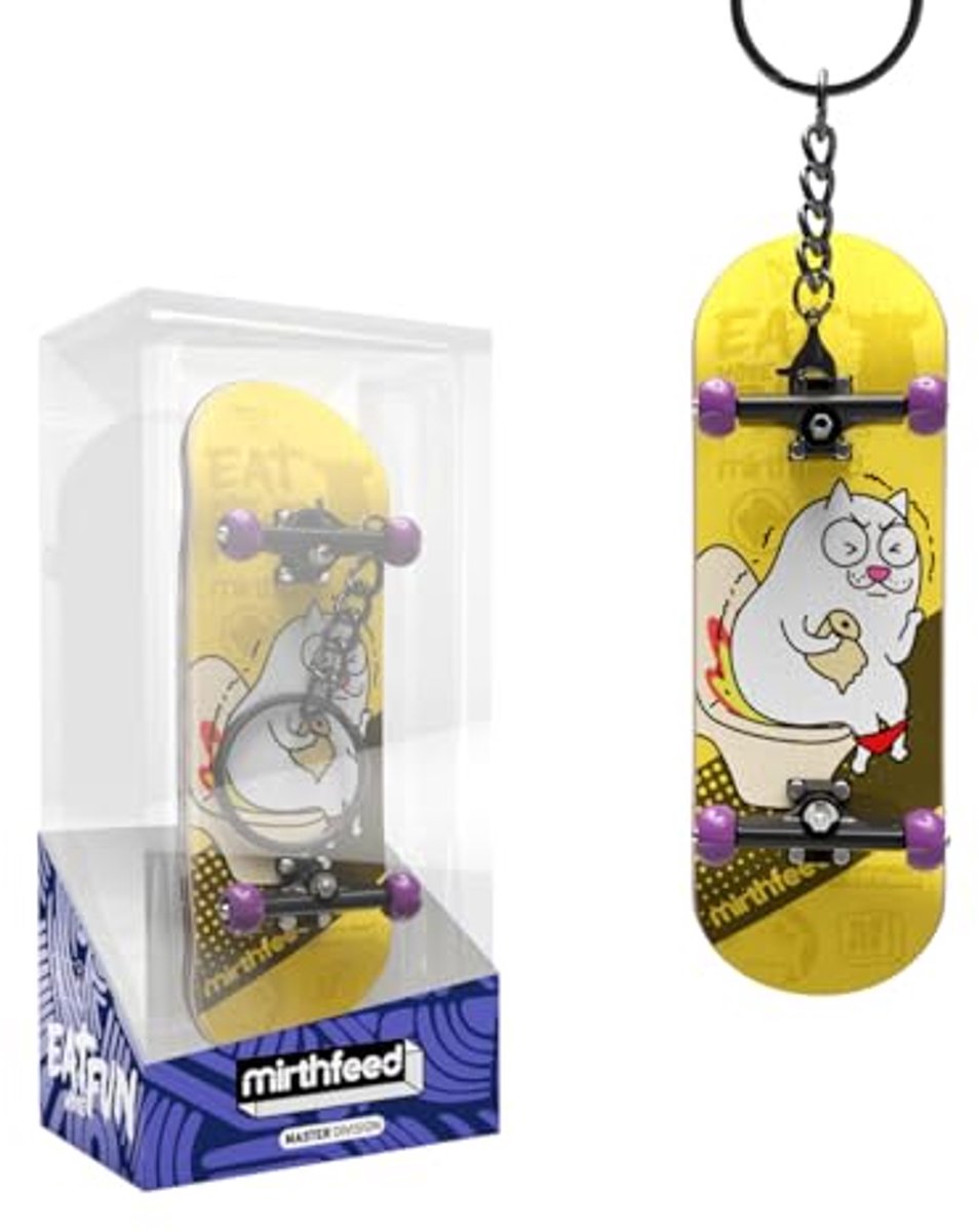 vingerboard sleutelhanger mini skateboard vaardigheden verbeteren natuurlijk esdoornhout 10 cm lengte paars wiel