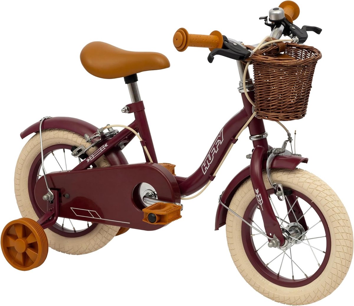 Vintage 12" Kinderfiets, voor 3-5 jaar, bordeaux rood Loopfiets kopen online