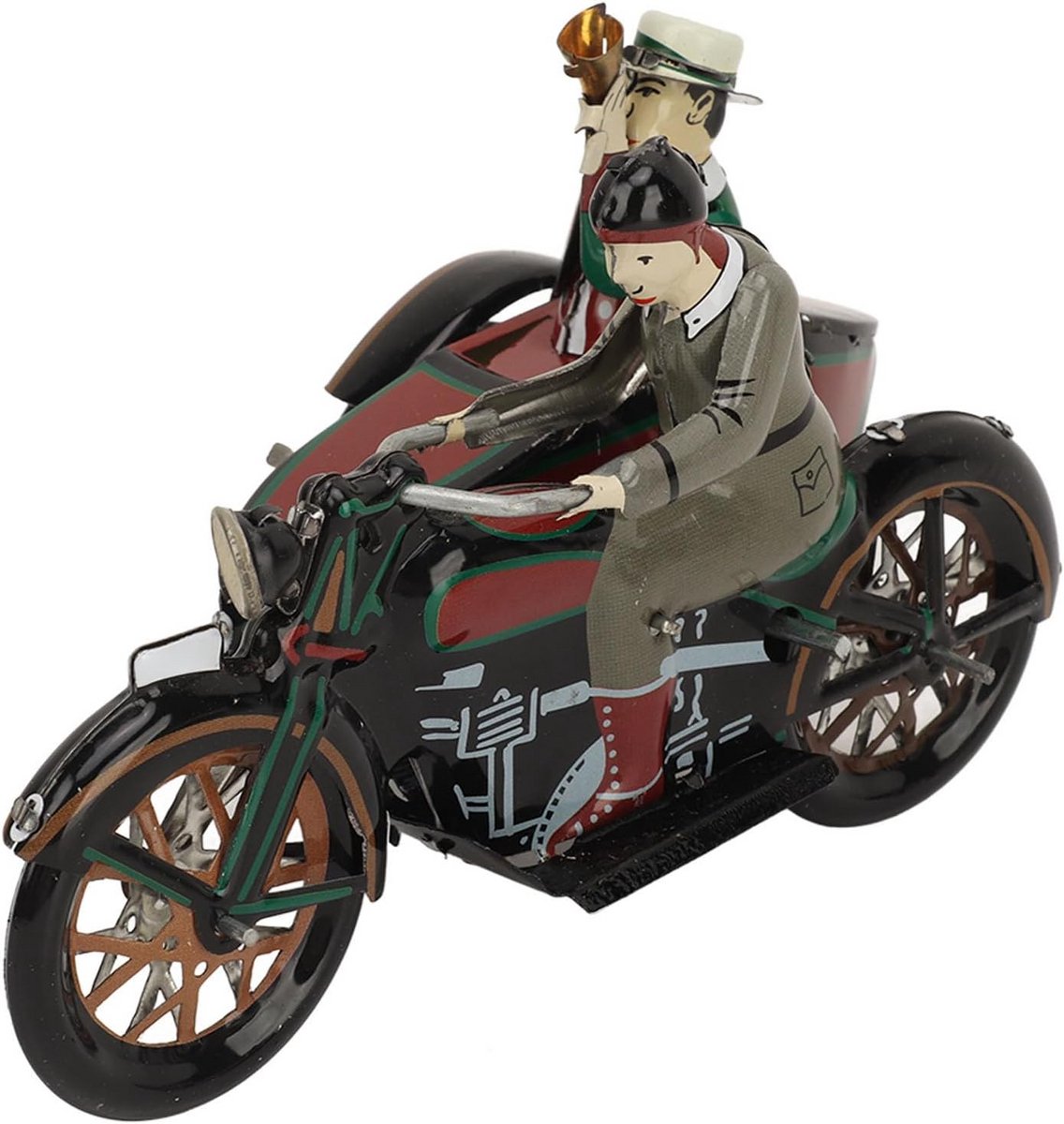 Vintage Opwindspeelgoed Motorfiets met 3 Wielen - Nostalgisch Blikken Model voor Verzamelaars en Decoratie Driewieler kopen online