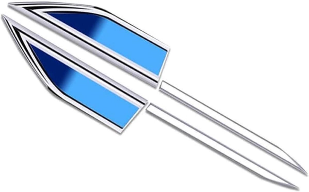 Voor Suzuki Vitara 2016-2023 2024 2025 auto zijspatbord ventilatiestrip sticker, 3D roestvrijstalen metalen sportieve badge embleem sticker, 2 stuks,A Buitenspeelvoertuigaccessoire kopen online