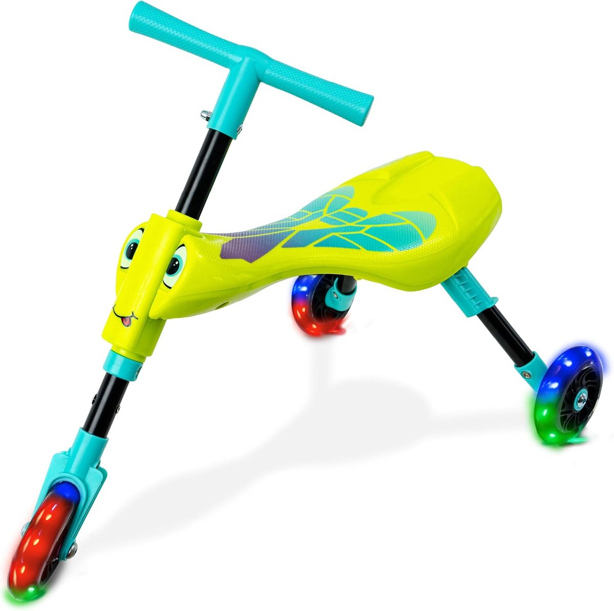 vouwbare driewieler voor peuters 1 3 jaar lichtgevende trike met antenne sturing