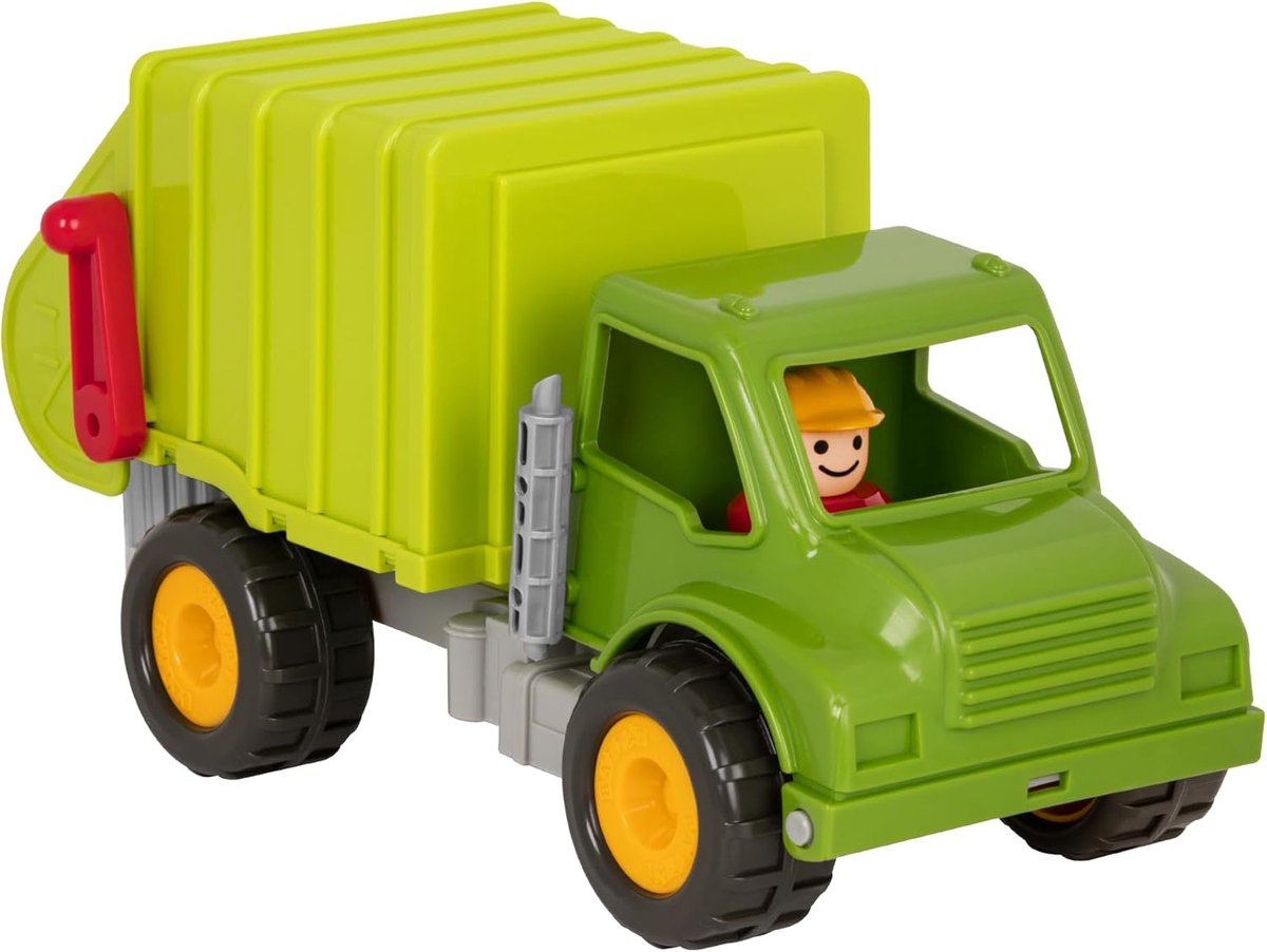 Vuilniswagen Speelgoed - Afvaltruck - Spelen Buiten - Inclusief Bakken - 31 cm - Veelkleurig Speelgoedkruiwagen kopen online