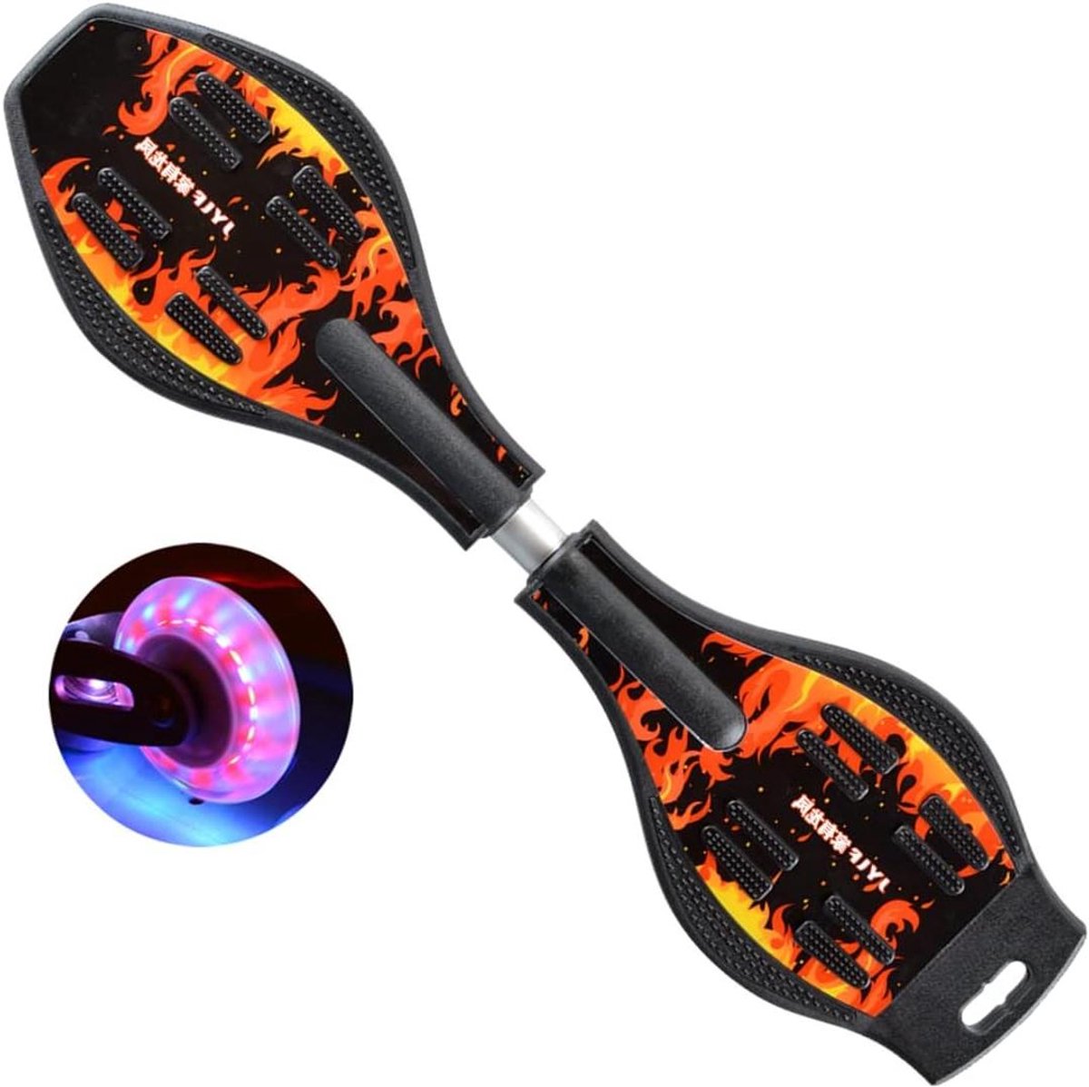 Waveboard Kinderen - Street Surfboard Router - Leren Surfen - Dubbel Deck Ontwerp - 87 x 23 cm - Zwart Draak Waveboard kopen online