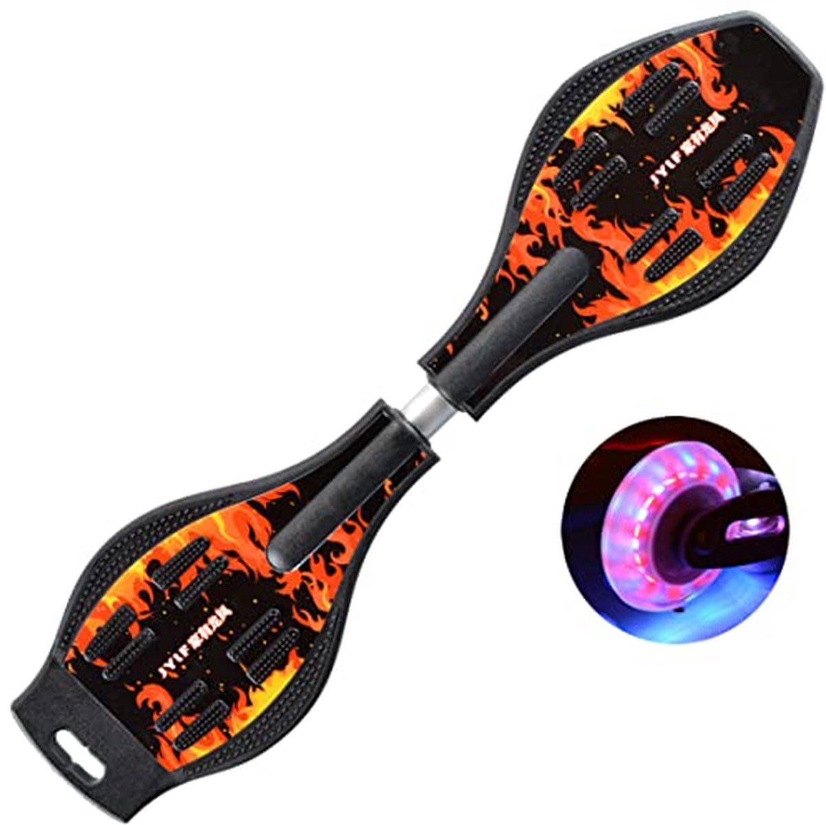 waveboard surfplank straatsurfplank casterboard straat surfen lichtgevende wielen 80 mm wielen oranje