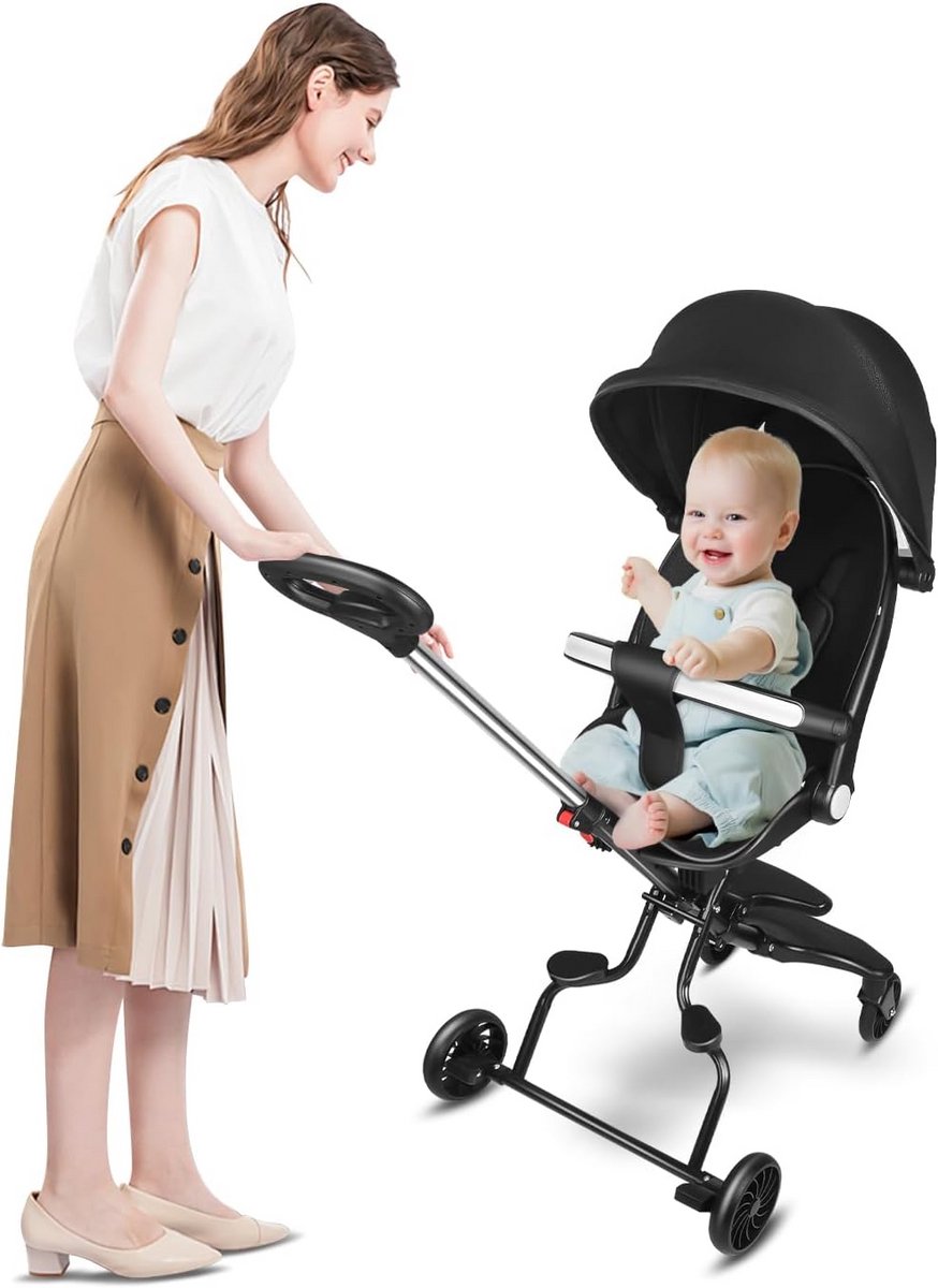 Wendbare Driewieler voor Baby en Peuter met Duwstang Driewieler kopen online