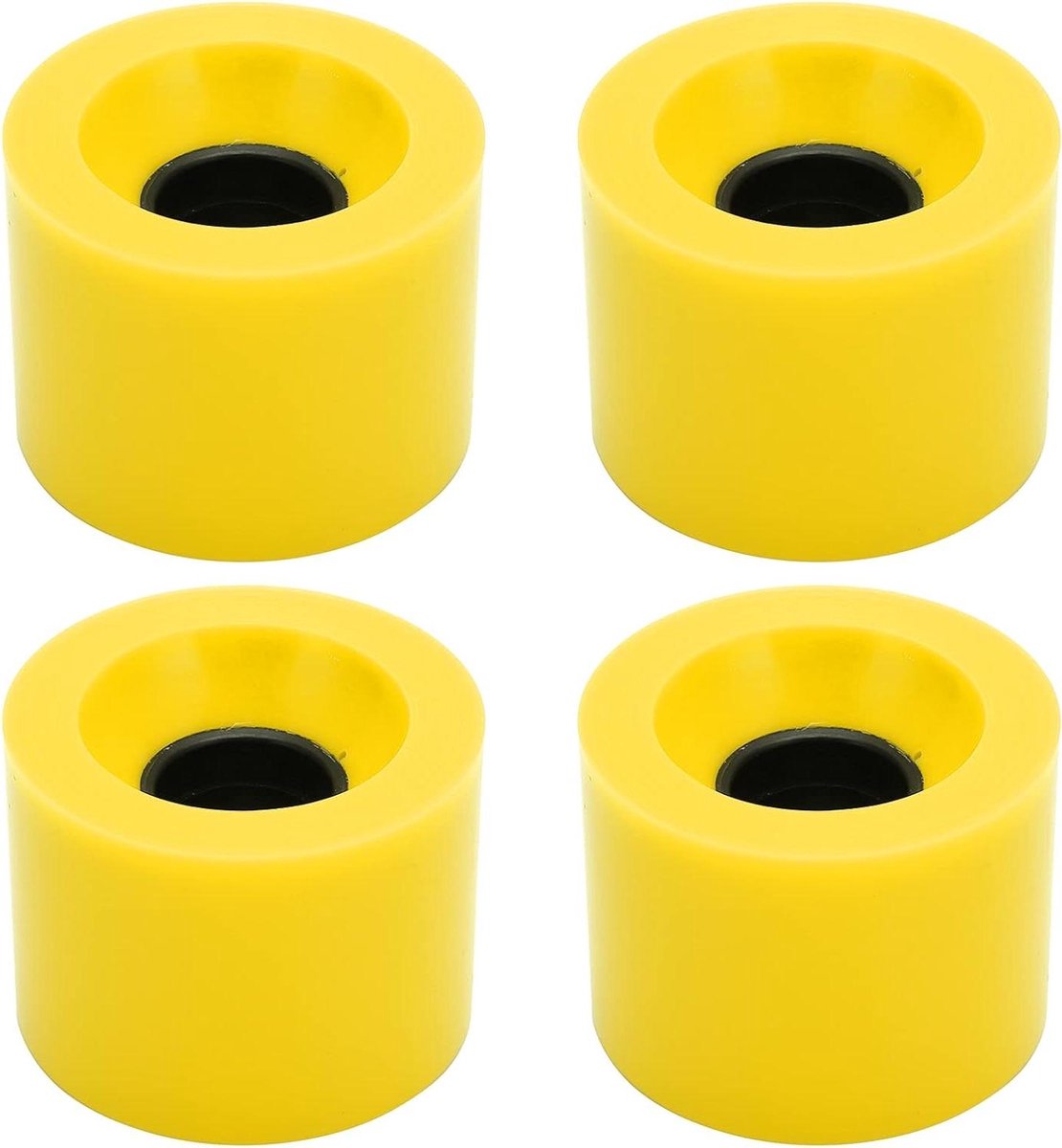 Wielen voor skateboard - Longboard onderdelen - Soepel rijden - Hoge elasticiteit - 60x45mm 78A - Geel Skateonderdeel kopen online