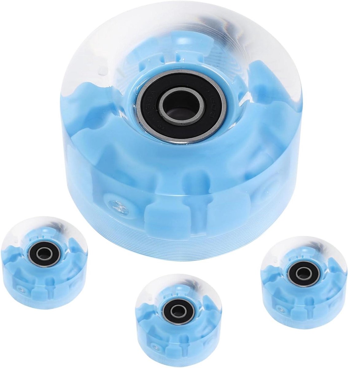 wielen voor skates skatewielen buiten skaten lichtgevend ontwerp 4 stuks blauw