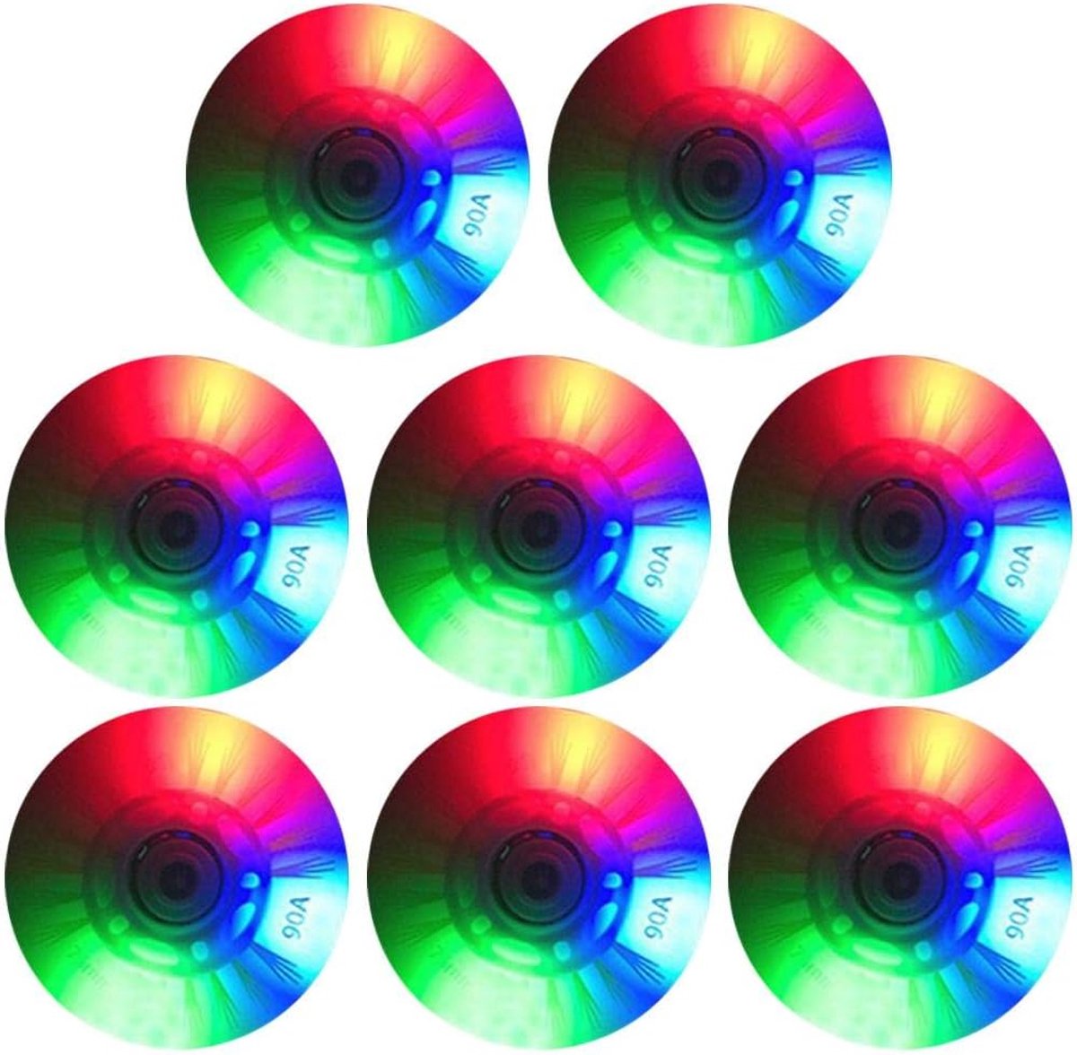 wielenset skates vervangende wielen soepel rijden led verlichting 8 stuks 68 76mm multicolor