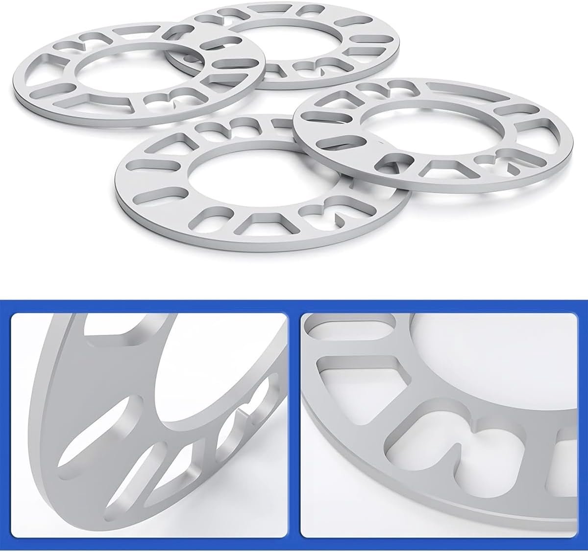 Wielspacers 5mm - Aluminium - Universele aansluiting - Verbeter de stabiliteit - ShopVlot Autofilter kopen online