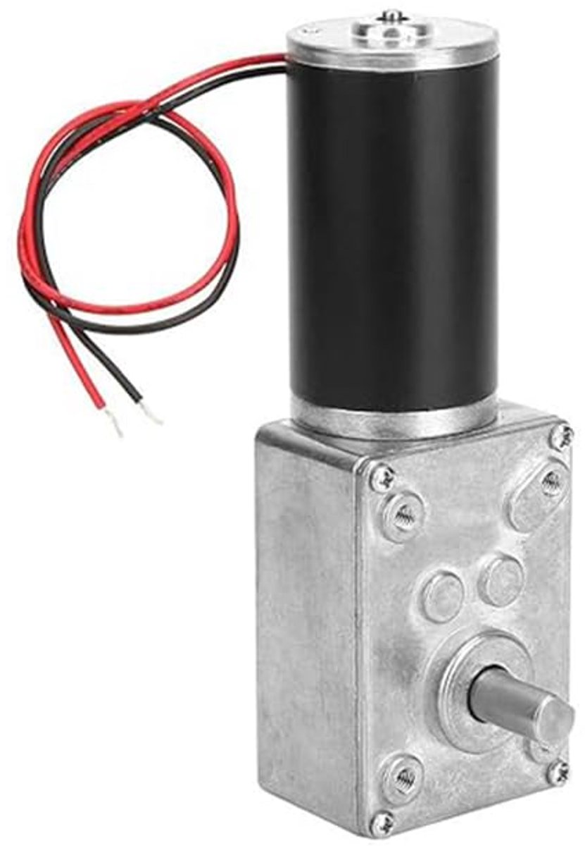 Worm Gear Motor, 24V 40RPM High Turning Speed Gear Motor Electric Gearbox Motor Replacement Reversible 8mm Shaft - ShopVlot Motortoebehoren kopen online