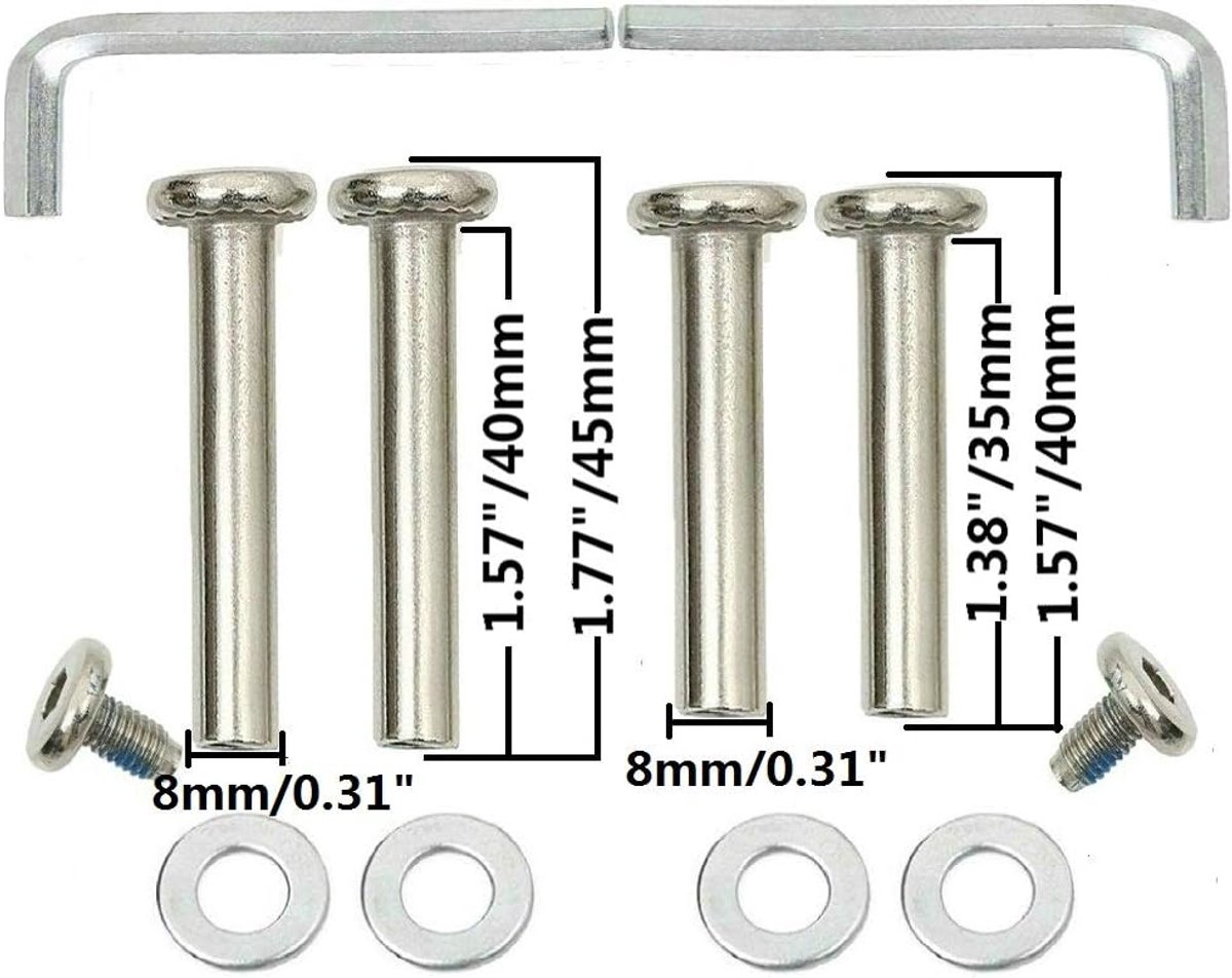 1 paar bagagewielen vervanging 50 x 18 mm met 8 mm lagers 35 mm 1 38 inch 40 mm 1 57 inch assensleutels reparatieset voor koffer en inline outdoor skate