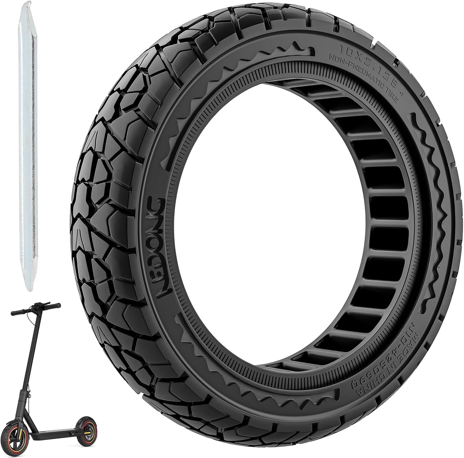 10 inch massieve banden voor elektrische scooter puncture proof