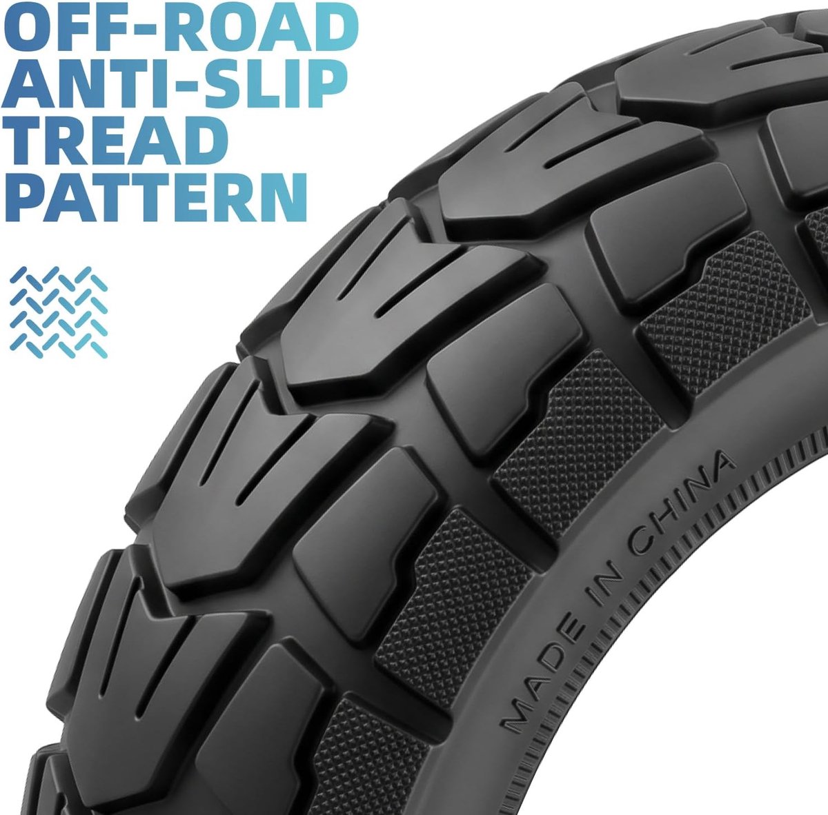 10 x 2,75-6,5 banden - massief rubber - zeer elastisch - ideaal voor elektrische steps - ShopVlot Buitenspeelvoertuigaccessoire kopen online