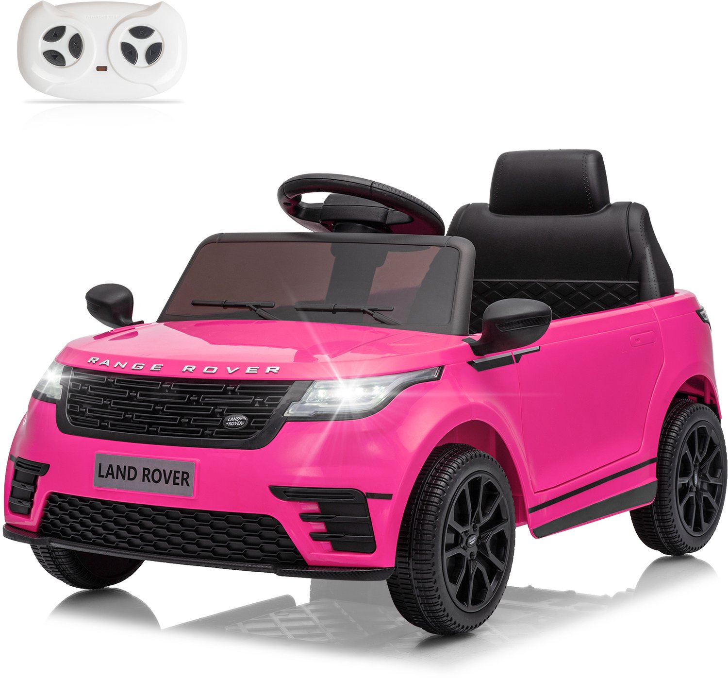 12V 4,5Ah Land Rover Velar elektrische kinderauto met 2,4G-afstandsbediening, led-koplampen, MP3, claxon en muziek,roze Speelgoedaccuvoertuig kopen online