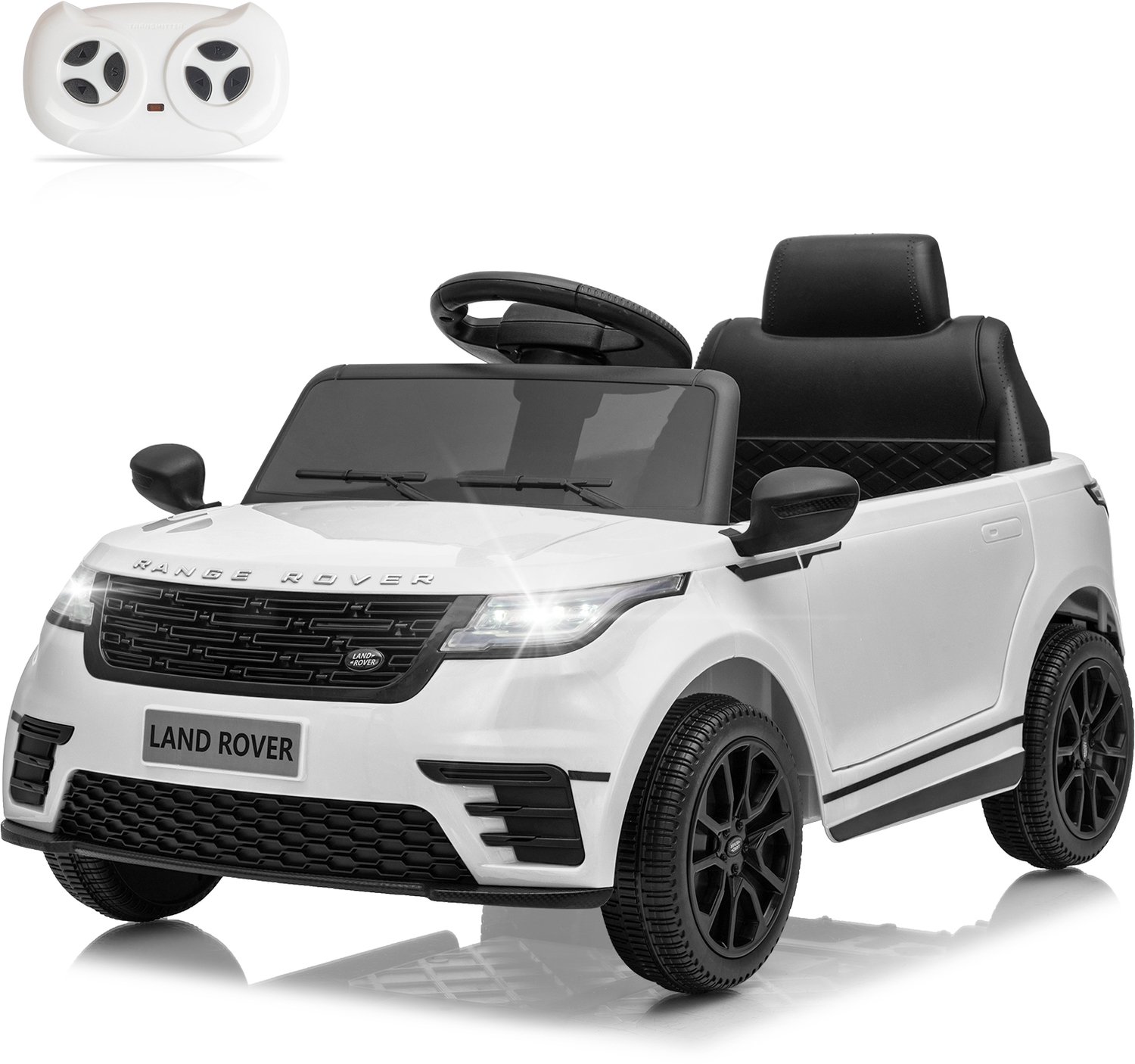 12v 4 5ah land rover velar elektrische kinderauto met 2 4g afstandsbediening led koplampen mp3 claxon en muziek wit