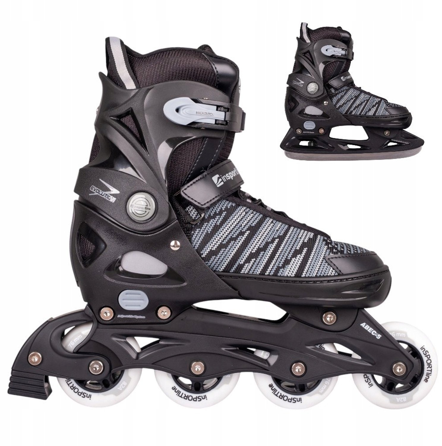2 in 1 schaatsen en skeelers verstelbaar merkloos
