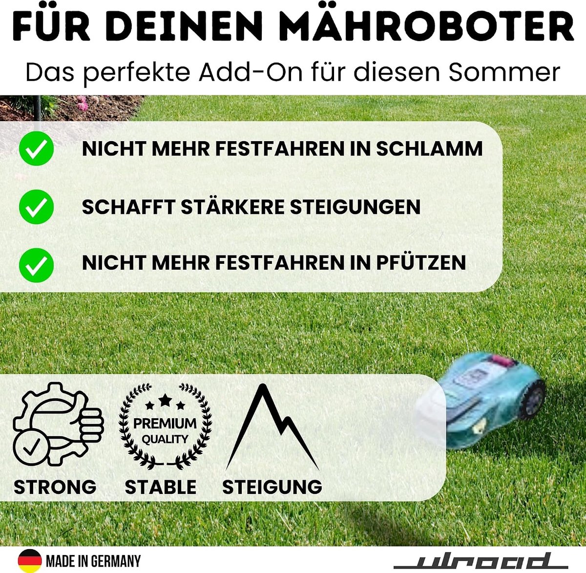 2 Spikes for Robotic Lawnmower for Lidl Parkside PMRA PMRDA 20-Li Traction Aid, Traction Wheels for Incline Lawnmower - ShopVlot Buitenspeelvoertuigaccessoire kopen online