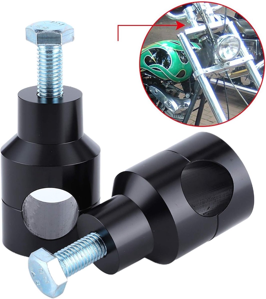 25 mm klem universele ronde stuur riser beugel 1in stuurklem klem mount clamp motorfiets onderdelen 25mm 1 0in zwart 25