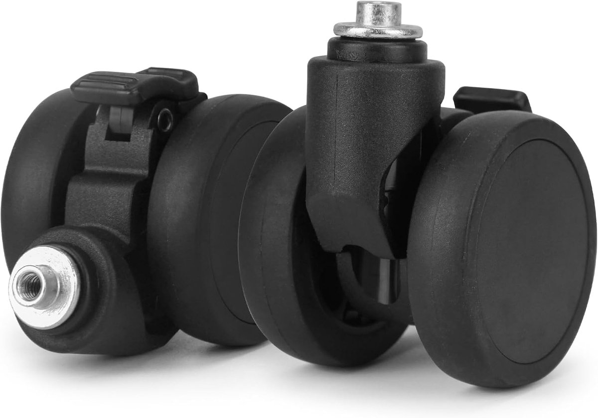 2Pcs Suitcase Wheels Replacement with Brakes 50mm Universal Luggage Replacement Wheels Suitcase Castor Wheels Repair - ShopVlot Skateonderdeel kopen online