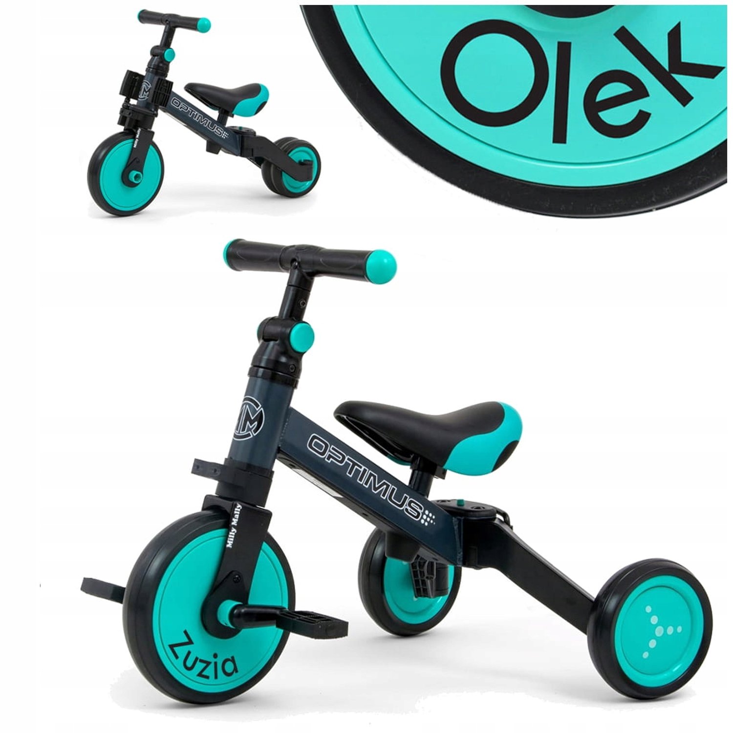 3-in-1 Loopfiets met Naam - Peuterdriewieler Driewieler kopen online