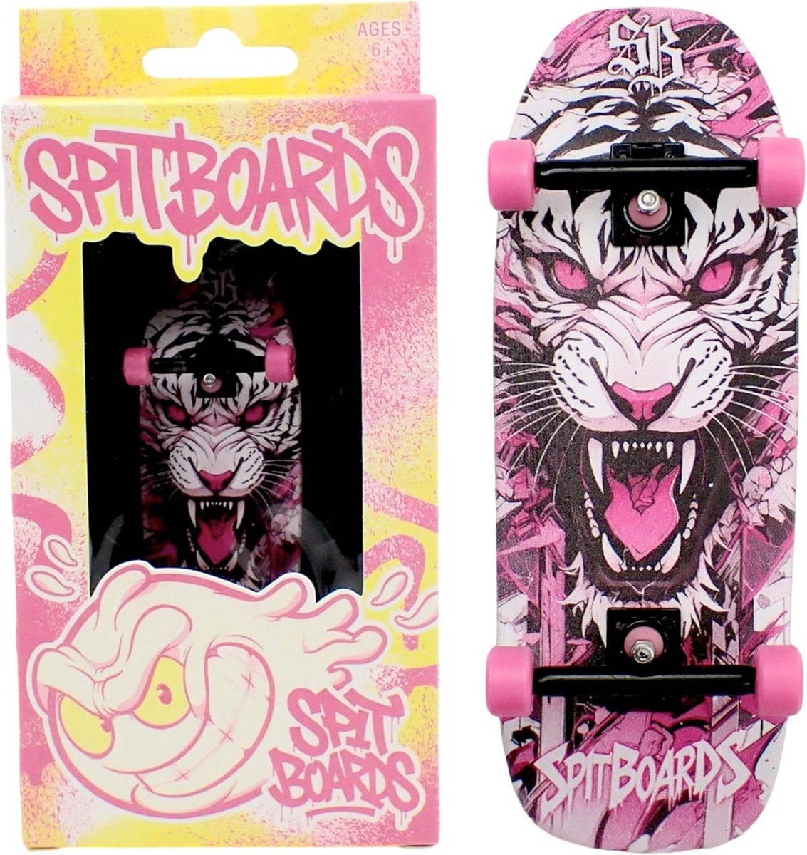 34mm Oldschool Cruiser Complete Fingerboard Setup - 5-Ply Houten Deck & Professionele Onderdelen Skateonderdeel kopen online