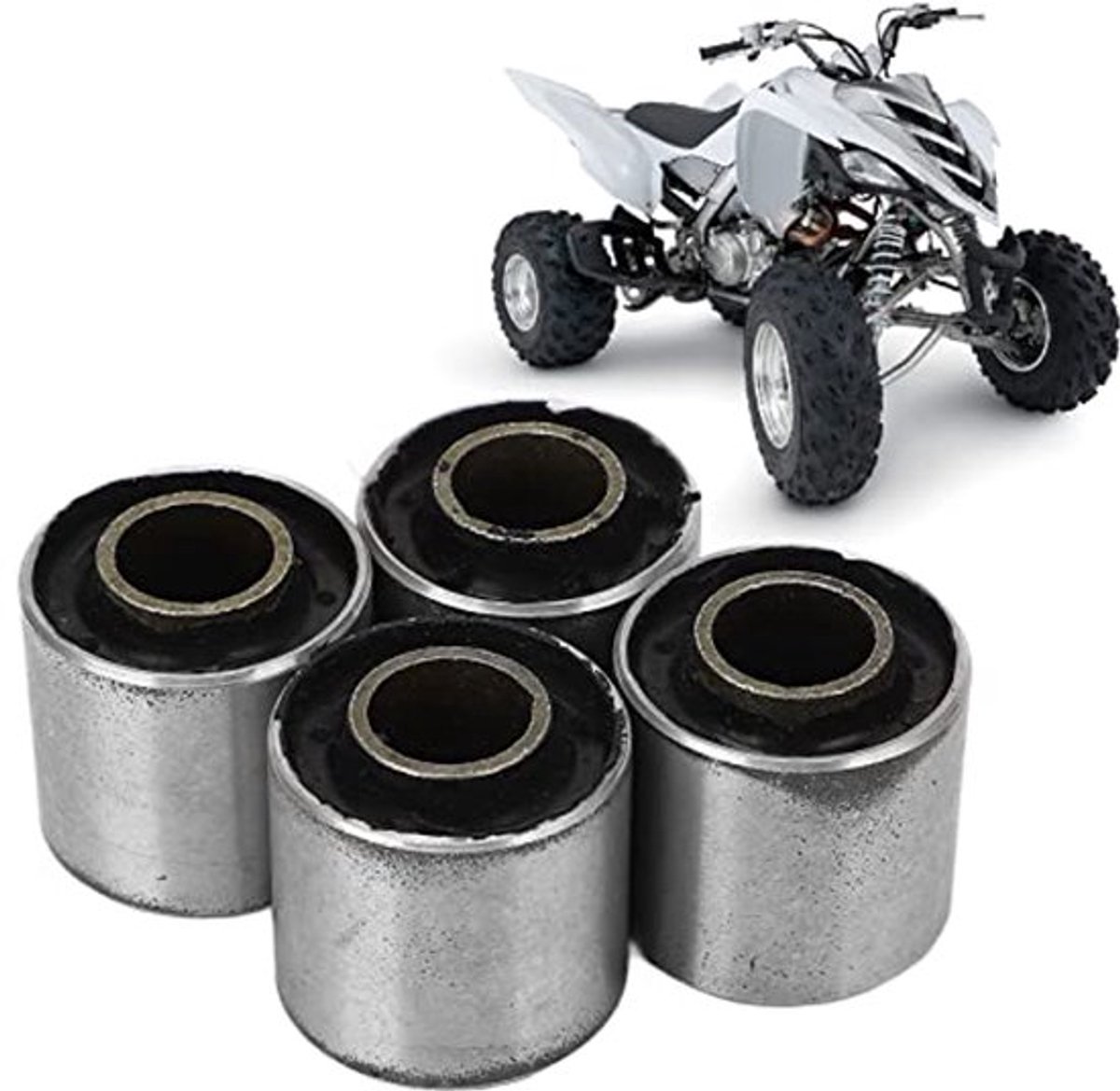 4 delige metalen schommelarm bushing set voor quad atv motorfiets 12mm binnenmaat