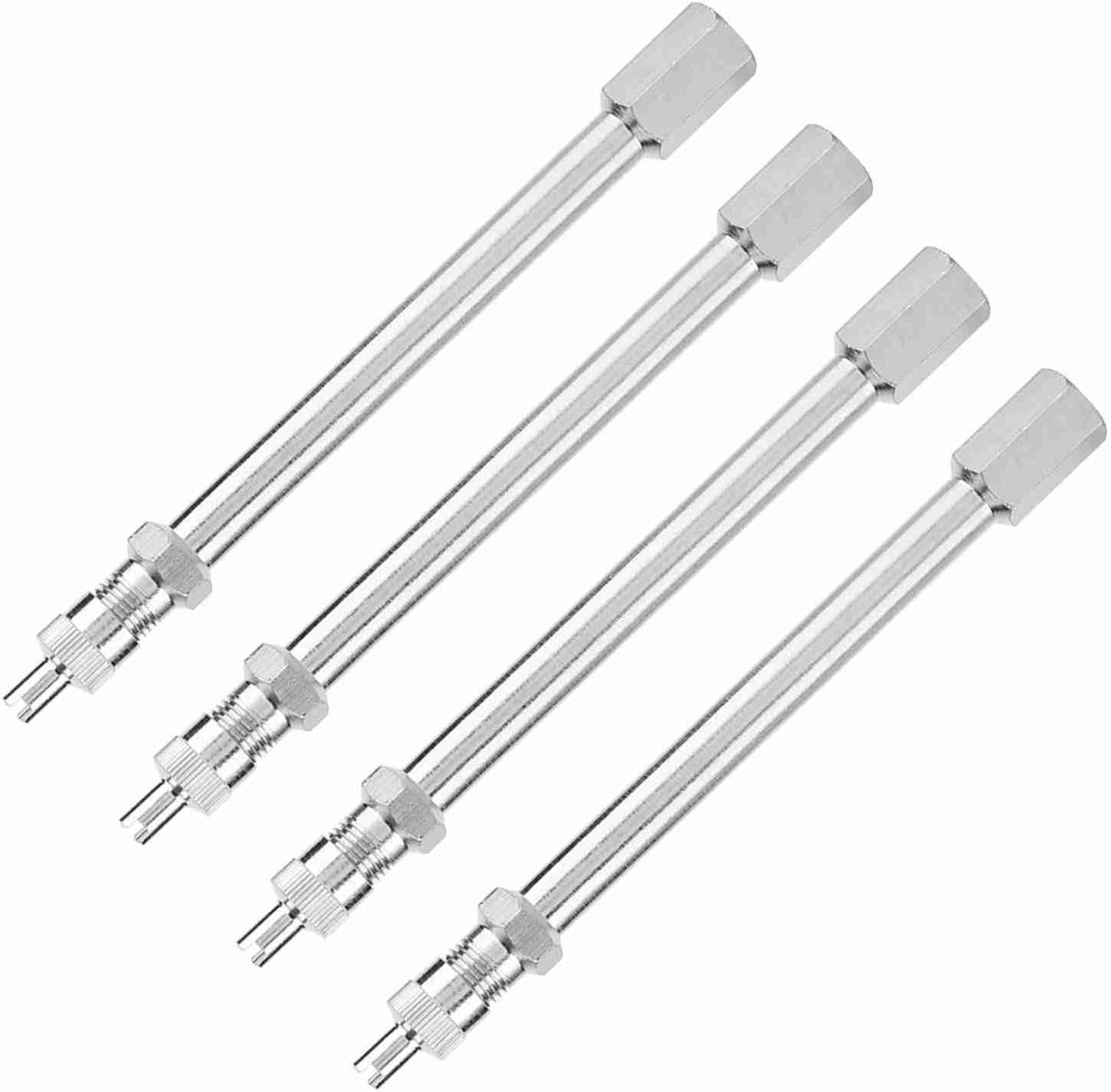 4pcs 100mm chrome plated tire extension rod wheel adapter for truck trucks shopvlot