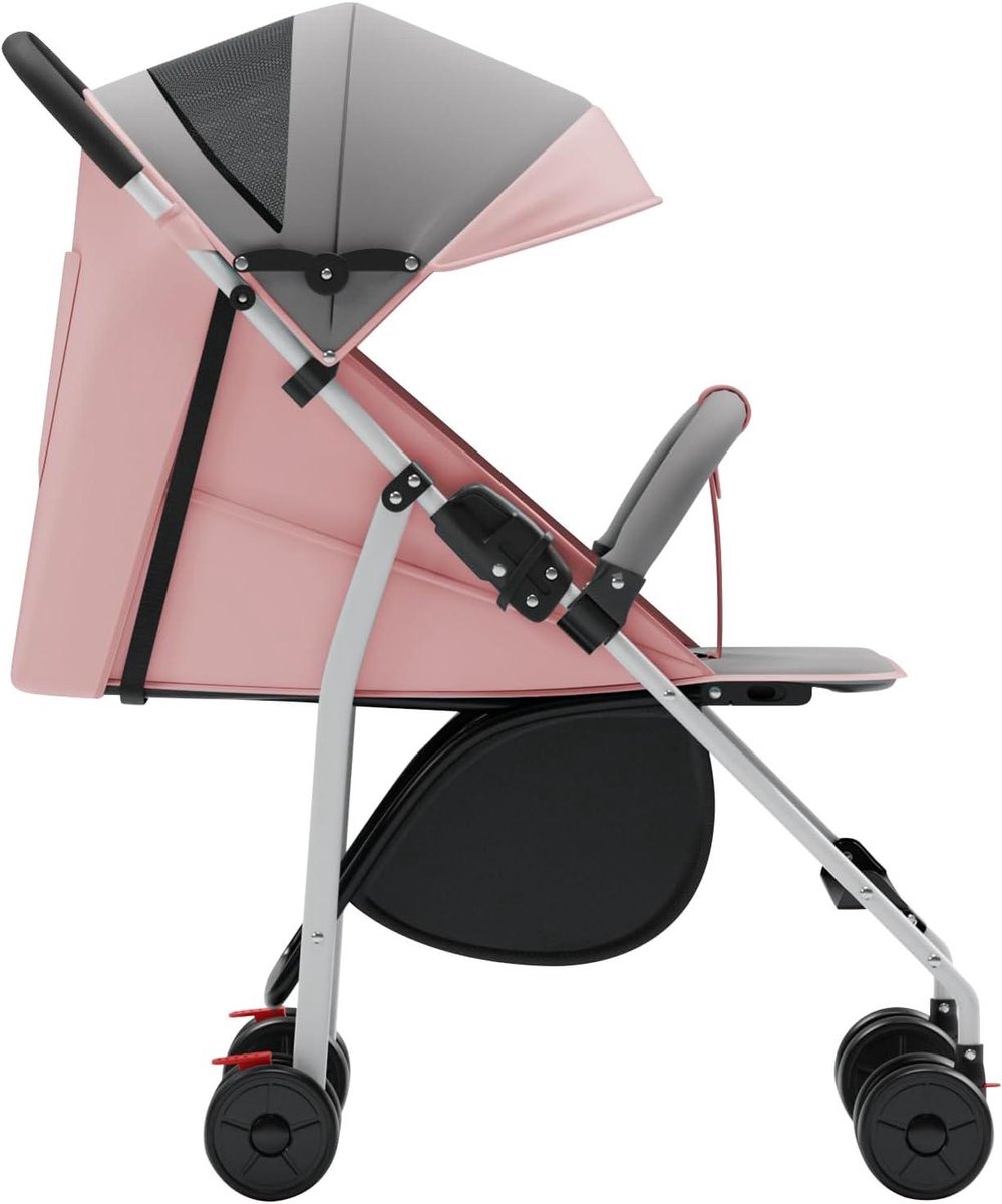 5 in 1 driewieler kinderwagen buggy veilig op pad 360 graden zitting tot 25 kg roze