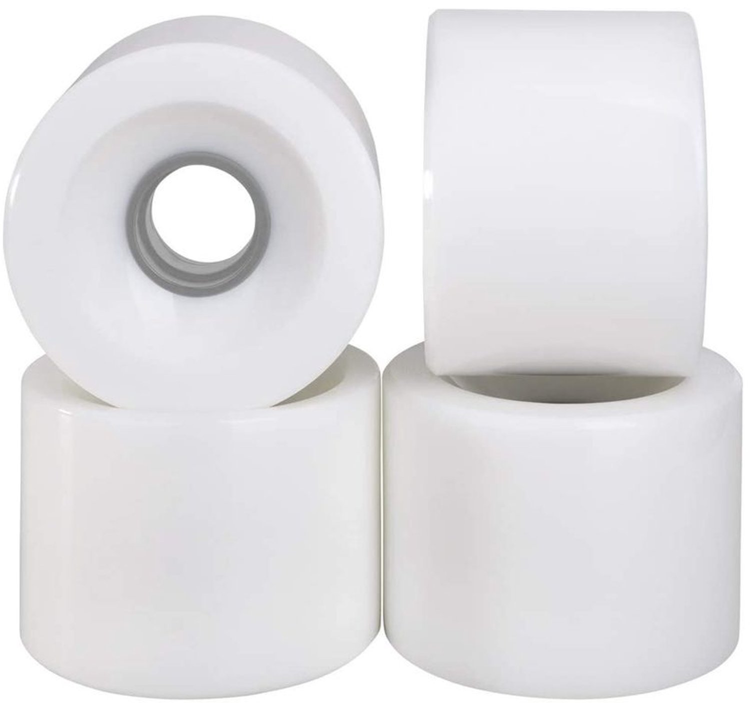 70mm skateboard wielen met 608 lagers en spacer set van 4