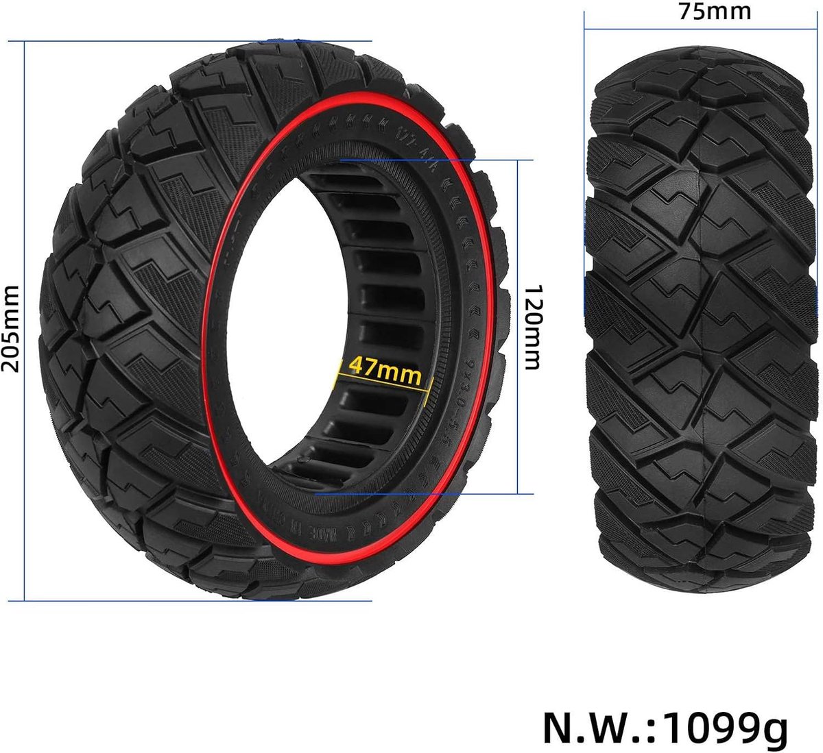 9 x 3 0 5 5 solid tyres for kukirin g2 pro new version electric scooter 9 inch replacement tyres solid rubber shopvlot