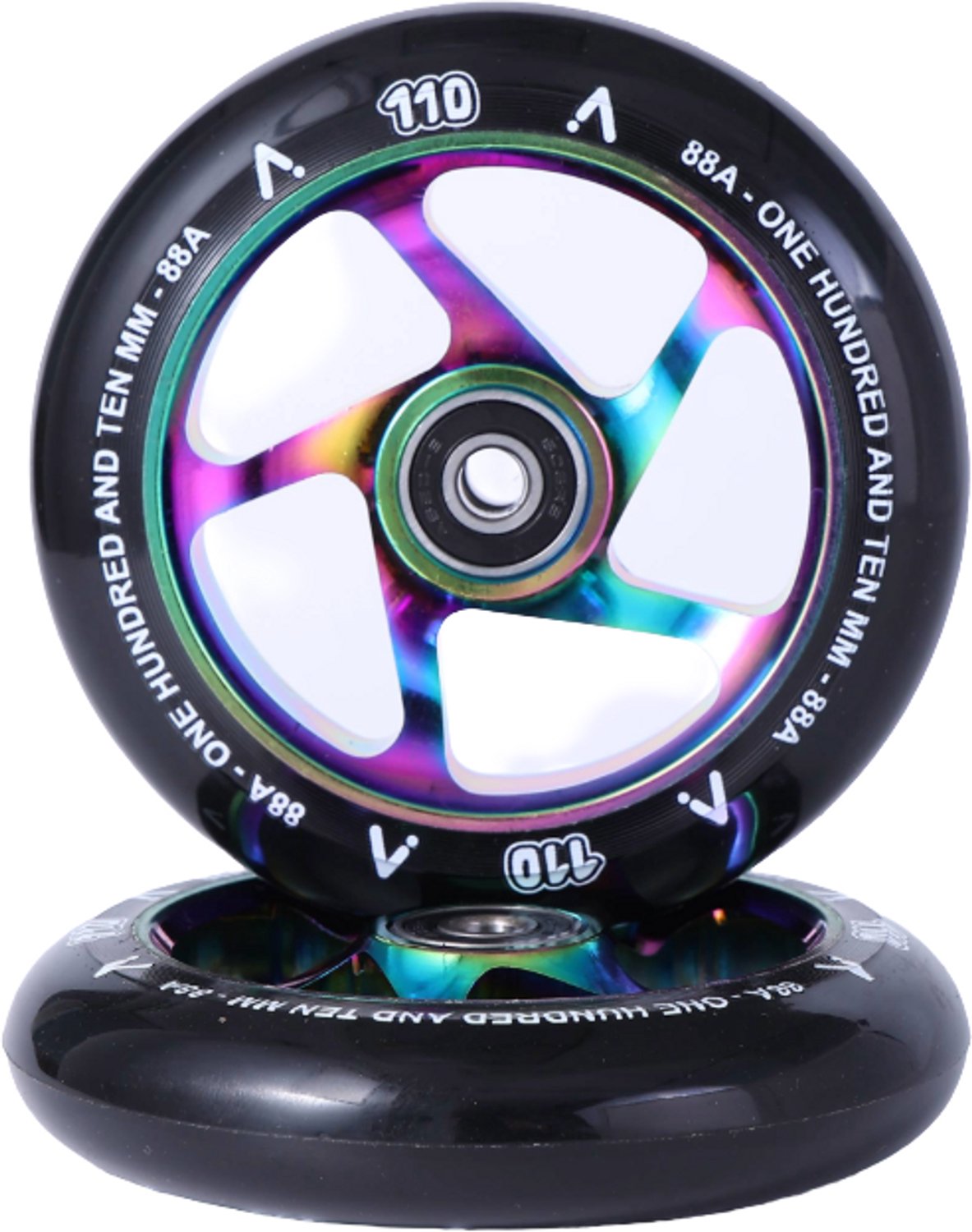 ACTA Freestyle Scooterwielen - Superlicht (2 stuks per paar) - 110 mm - Neochrome Skateonderdeel kopen online