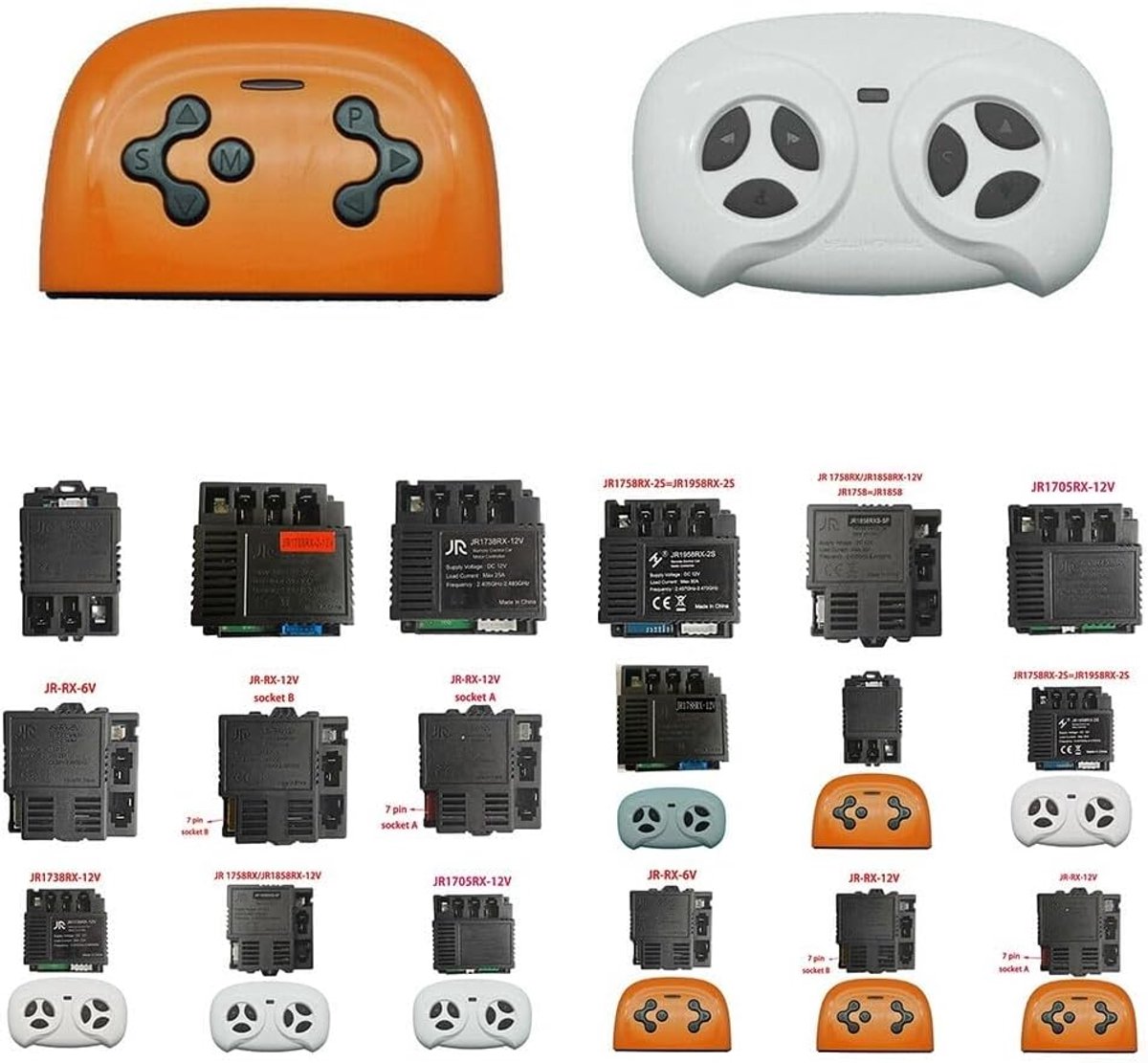 afstandsbediening elektrische kinderauto jr rx 12v 6v ontvanger meerdere stijlen en modellen shopvlot
