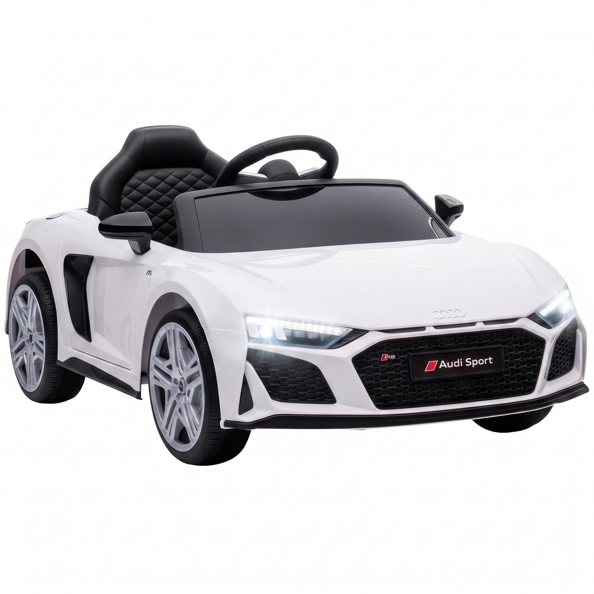 AIYAPLAY Electric Ride-on Car-Kunststoff, Stahl-107L x 58B x 44H cm-Weiß Speelgoedaccuvoertuig kopen online