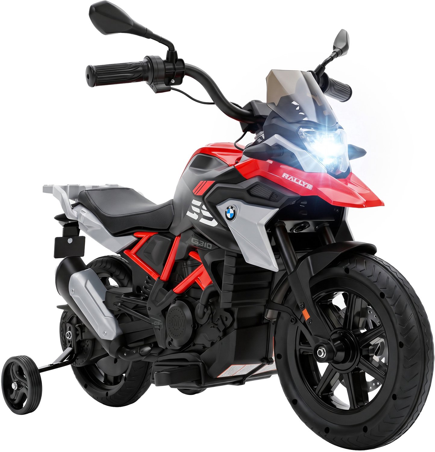 aiyaplay electric ride on motorcycle kunststoff stahl 102l x 62b x 73h cm rot