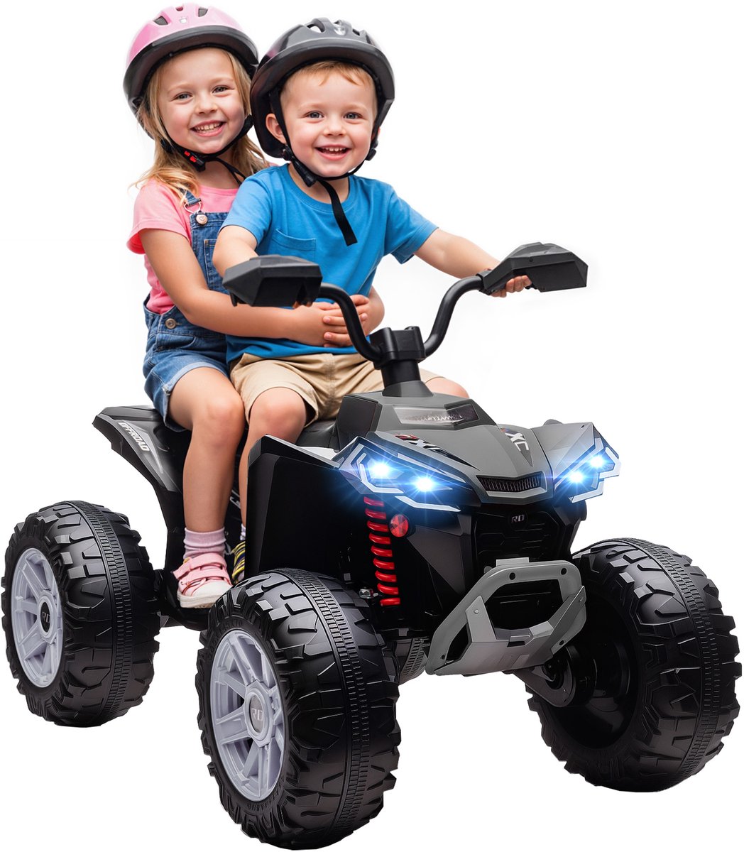 aiyaplay elektrische kinderauto kunststof 109x68 5x76cm zwart