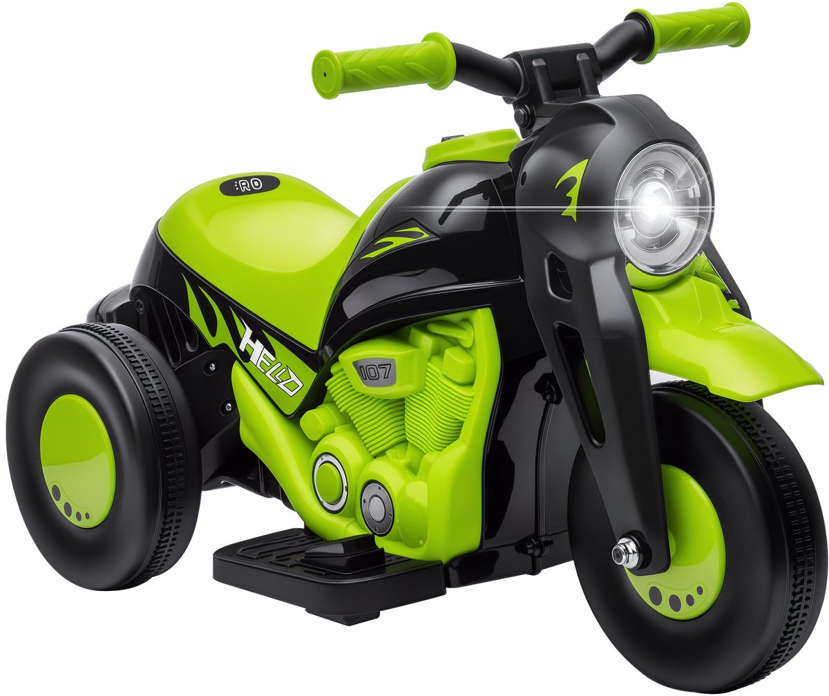 AIYAPLAY - Elektrische motorfiets - Kunststof - 80x36x43,5cm - Groen Speelgoedaccuvoertuig kopen online