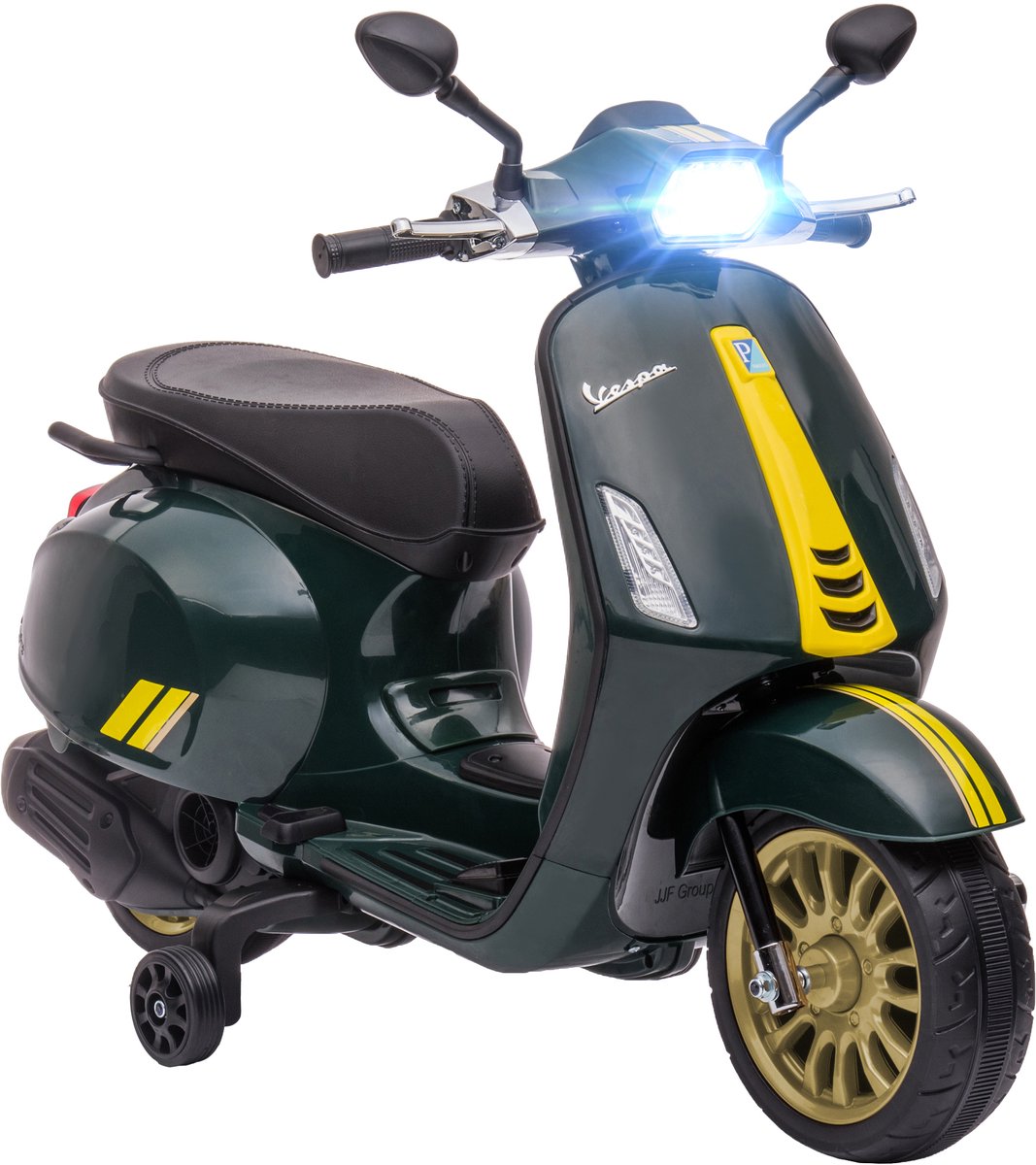 AIYAPLAY - Elektrische rijdende motorfiets - PP - 107x47x73cm - Donkergroen Speelgoedaccuvoertuig kopen online