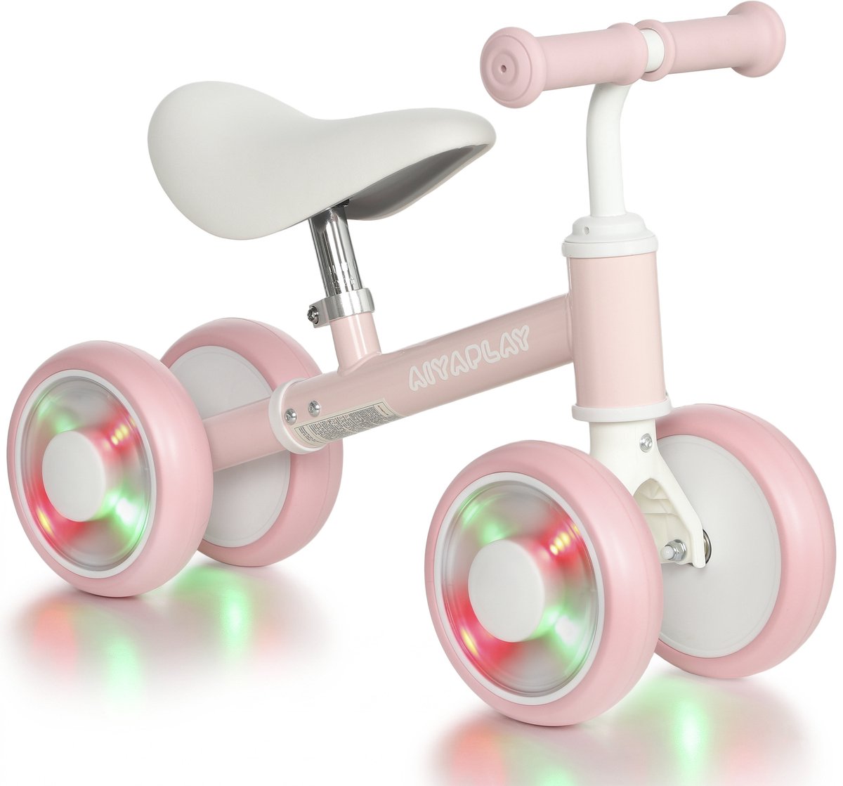 AIYAPLAY Kids Balance Bike-Stahl, EVA-52 x 22 x 37 cm-Rosa Loopfiets kopen online