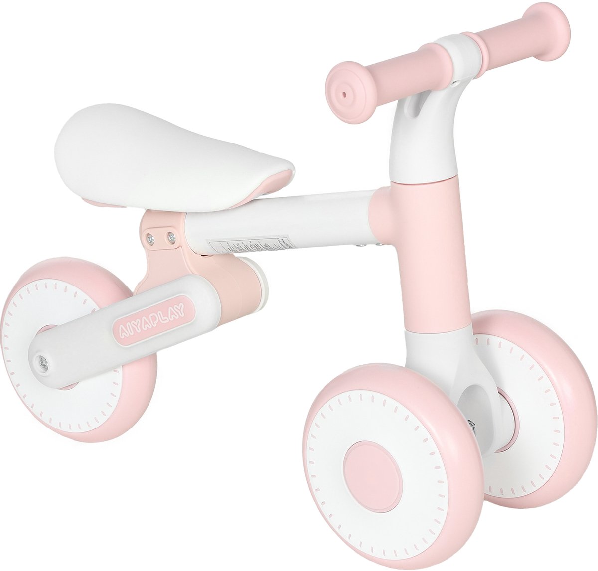 AIYAPLAY Kids Balance Bike-Stahl, EVA-52 x 23 x 36,5 cm-Rosa Loopfiets kopen online
