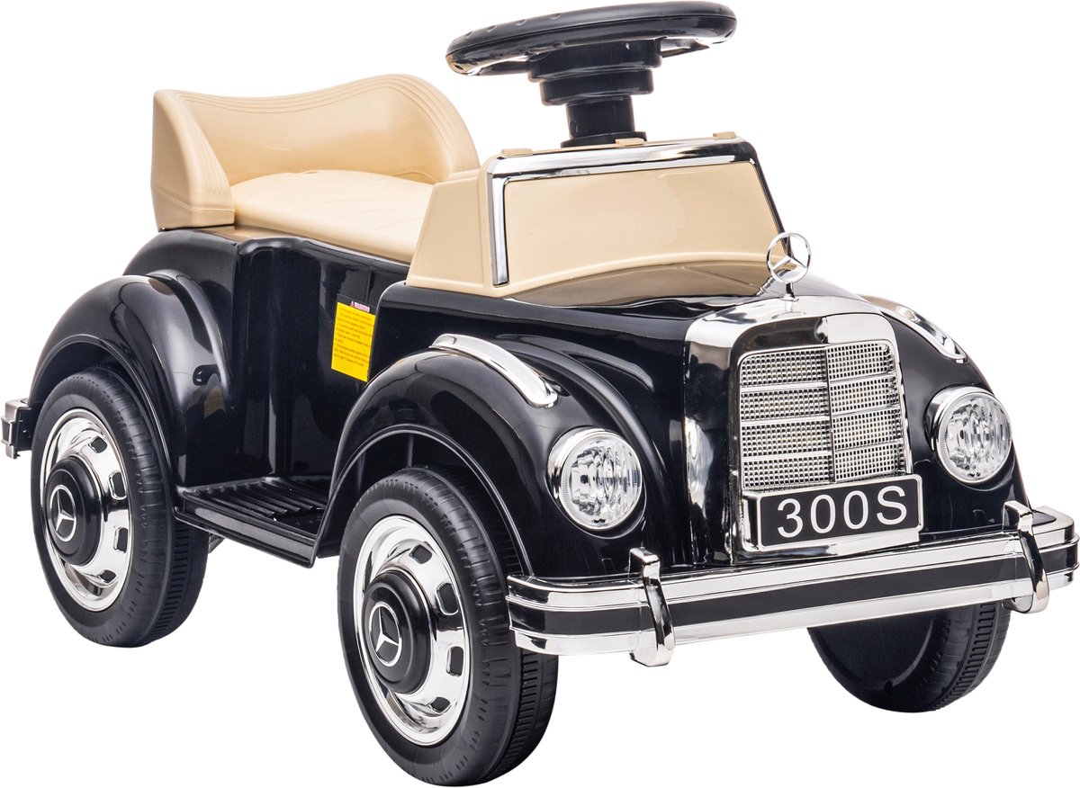 AIYAPLAY - Kinderauto met glijbaan - PP - 77,5 x 41,5 x 45 cm - Zwart Loopauto kopen online