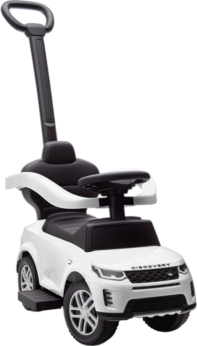 AIYAPLAY-Rijauto met schuifmechanisme-PP-84x40x94,5cm-Wit Loopauto kopen online