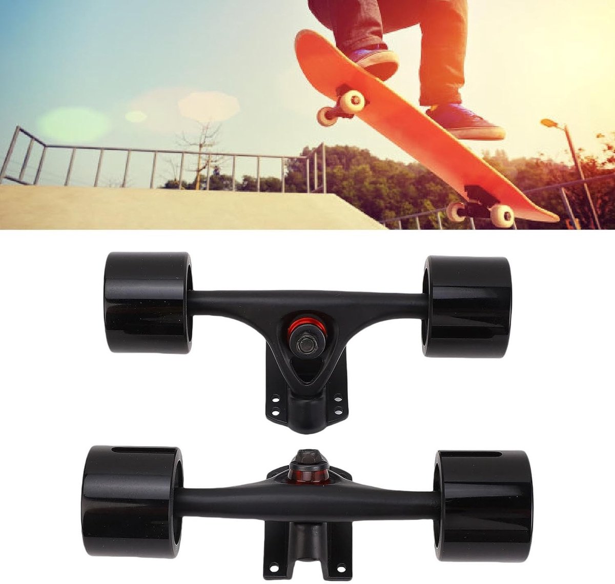 aluminium longboard trucks 7 inch set met wielen voor dansen en rijden 2 stuks voor unisex volwassenen