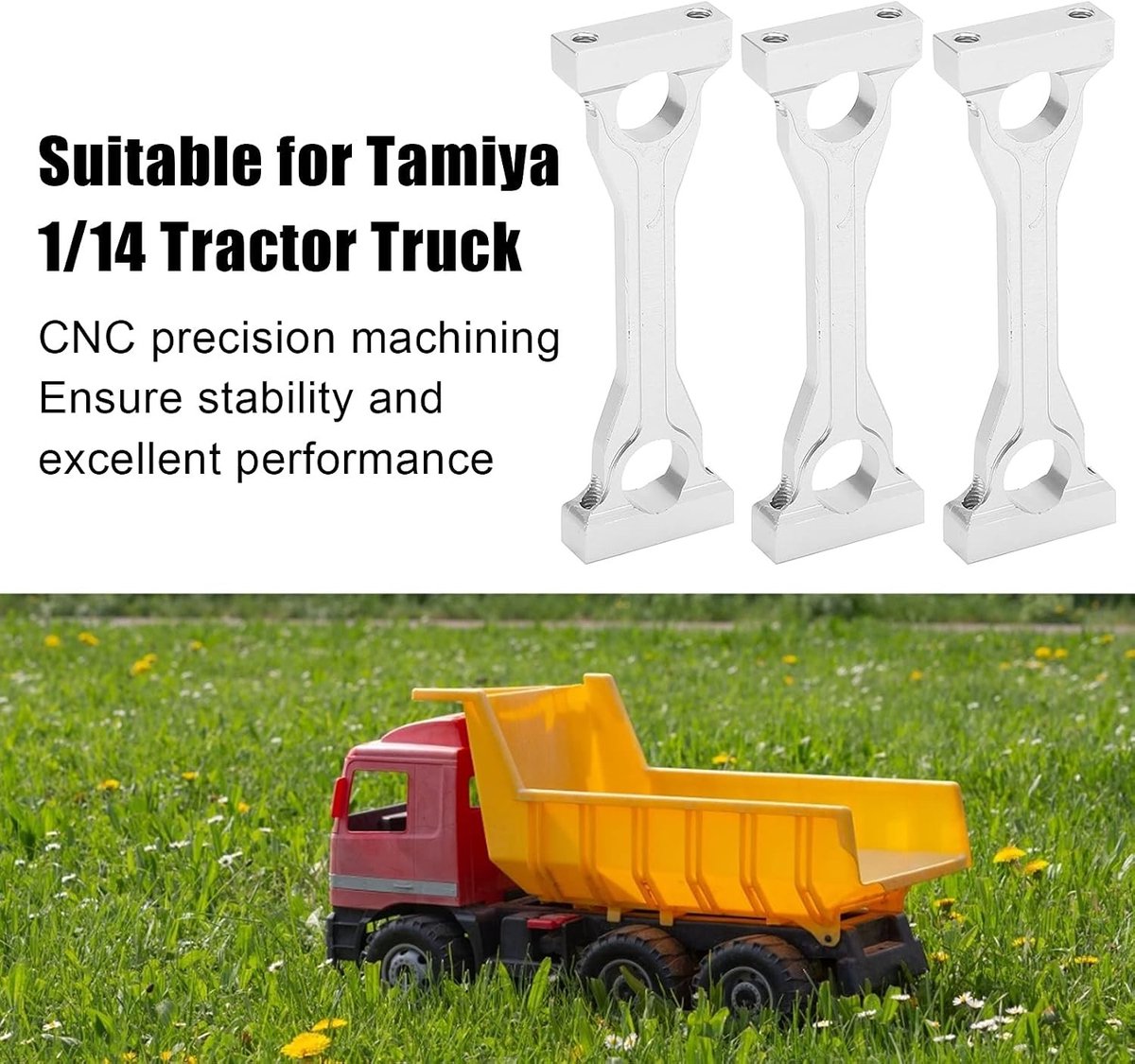 Aluminium Midden Chassis Bevestiging voor 1/14 Schaal RC Tractor Truck - 3 Stuks, Duurzaam en Lichtgewicht Driewieler kopen online
