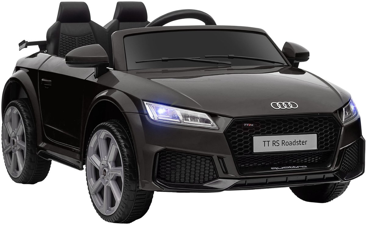 audi tt rs elektrische kinderauto 12 v 30 w maximale snelheid 3 km u met 2 4 g afstandsbediening claxon koplamp en muziek 3 versnellingen elektrische kinderauto zwart