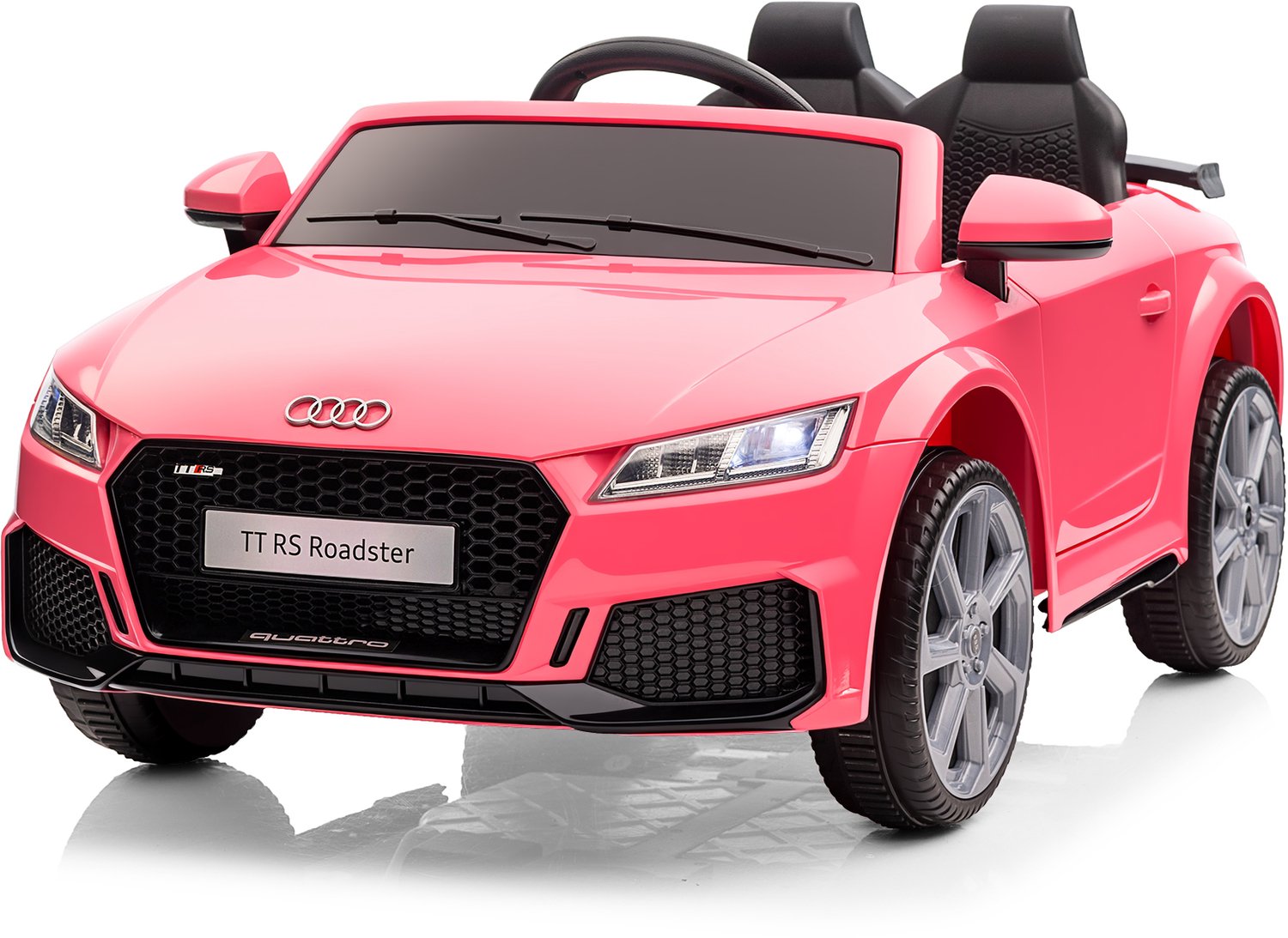 audi tt rs roadster elektrische kinderauto met afstandsbediening usb en mp3 aansluiting 12v roze
