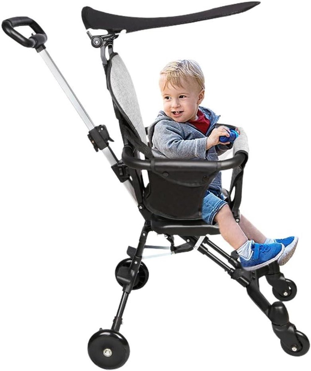 Baby Driewieler - Ouder-kind fiets - Baby vervoeren - In hoogte verstelbare duwstang - 55 x 865 x 30 cm Driewieler kopen online