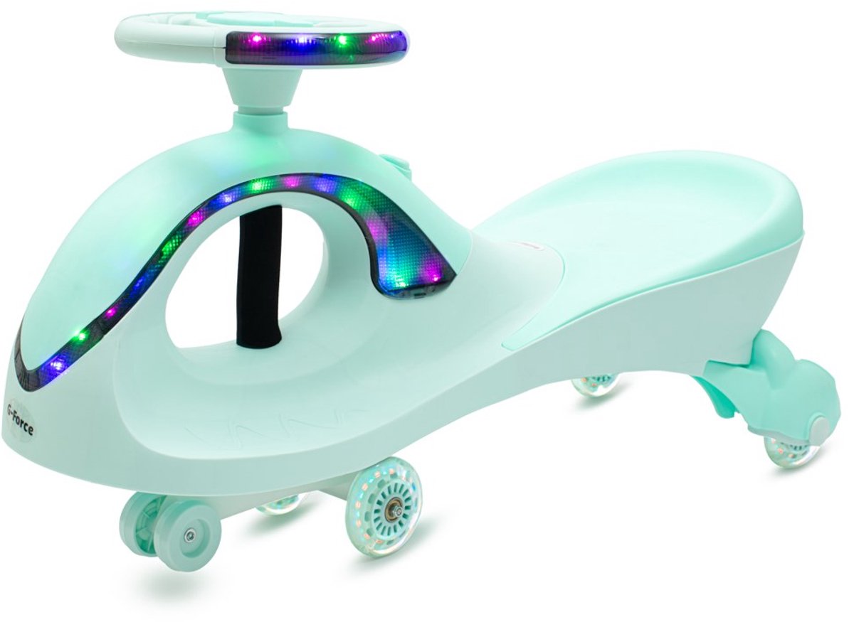 baby mix g force loopauto met led groen zwaartekrachtauto