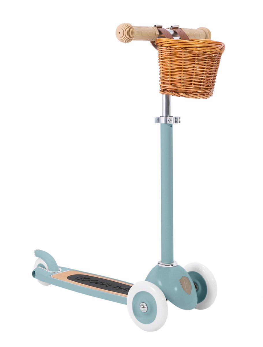 Banwood - Scooter - Kinderstep met mandje - 3-6 jaar - Teal Step kopen online