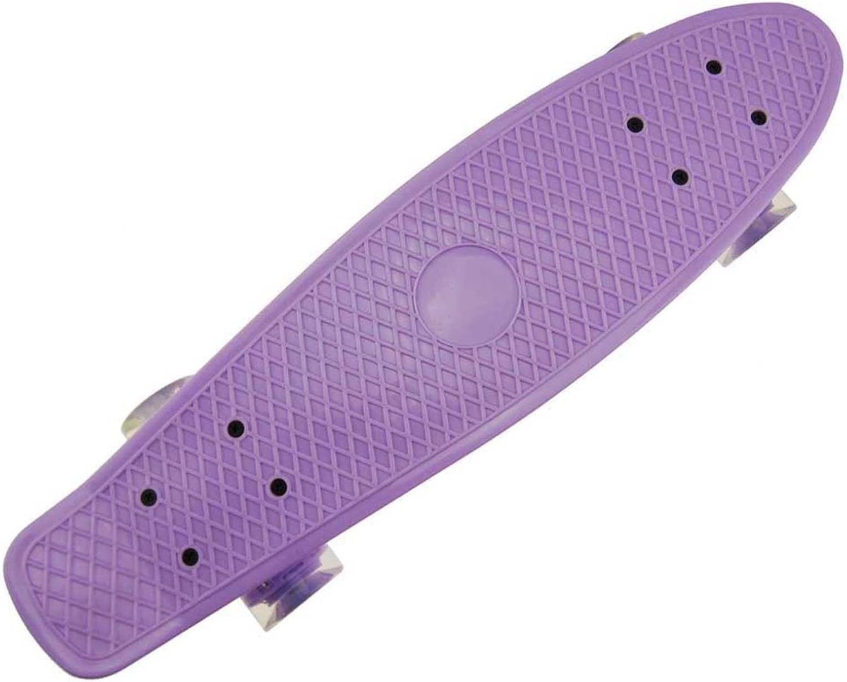 beginners skateboard mini cruiser buiten spelen verlichte wielen 56 cm kleurrijk